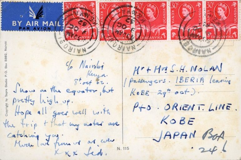 An image of the back of this postcard