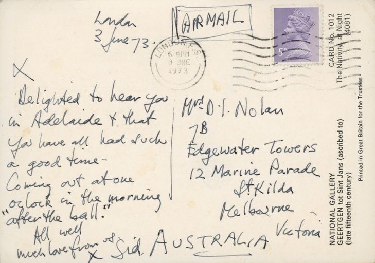 An image of the back of this postcard