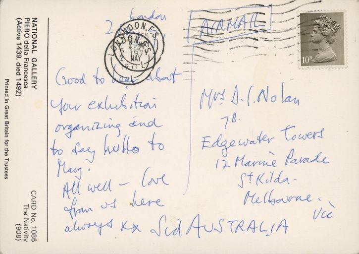 An image of the back of this postcard