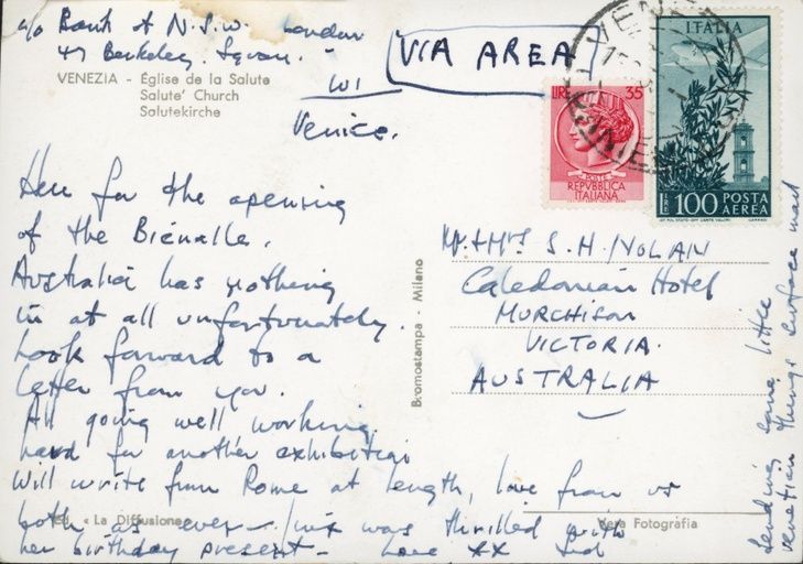 An image of the back of this postcard