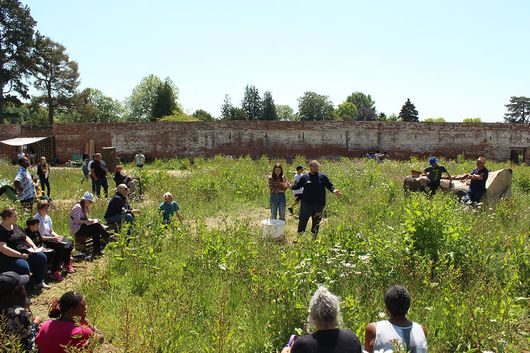 Cultivate presenting reseach at Berrington Hall